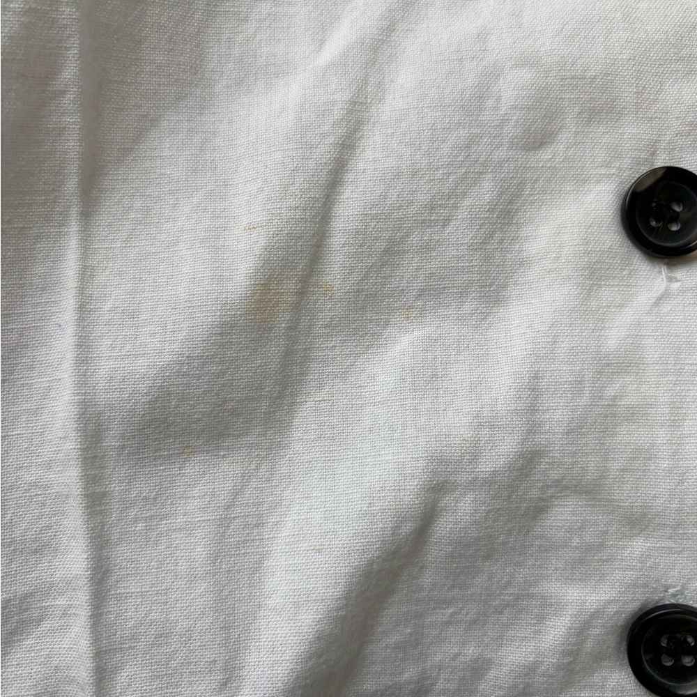Zara White Button-Front Puff Sleeve Blouse - Picture 2 of 6